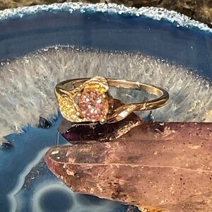 Pink Sapphire .925 Silver Ring 7